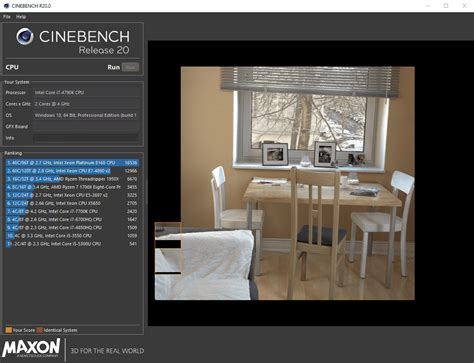 Download MAXON Cinebench R20 .